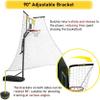 QYQCXGL Basketball Shooting Machine Ball Rebounder Automatic, Basketball Hoop Return Attachment for Kids Youth Adults, Outside Basketball Shot Returner with Rotatable Brackets view 3