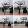 Basketball Hoop Return Attachment, Metal Basketball Rebounder System, Basketball Shooting Trainer Aid Net, Basketball Ball Returner with Bag-1 view 2