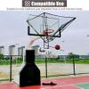 Basketball Hoop Return Attachment, Metal Basketball Rebounder System, Basketball Shooting Trainer Aid Net, Basketball Ball Returner with Bag-1 view 3