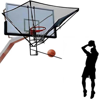 Youth/Adults/Kids Basketball Catcher Return Net, Foldable Basketball Rebounder Metal for Home Yard School Gym, Hang Portable Basketball Shot Trainer Returner-1