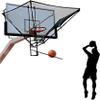 Youth/Adults/Kids Basketball Catcher Return Net, Foldable Basketball Rebounder Metal for Home Yard School Gym, Hang Portable Basketball Shot Trainer Returner-1 view 1
