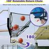 Youth/Adults/Kids Basketball Catcher Return Net, Foldable Basketball Rebounder Metal for Home Yard School Gym, Hang Portable Basketball Shot Trainer Returner-1 view 3