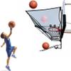 QYQCXGL Portable Assist Shooting Basketball Rebounder Device Ball Return Training Aid, Hanging Metal Basketball Return System, Easy Set Up, for Threes/Free-Throw Practice view 1