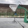 Freestanding Basketball Hoop Metal Ball Return Attachment, 180 Rotating Shot Trainer for Teens Youth Adults, Gym Home Yard Basketball Rebounder Net view 1