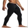 TSLA Men's Thermal Compression Pants, Athletic Sports Leggings & Running Tights, Wintergear Base Layer Bottoms, Heatlock Black&Charcoal, X-Large view 3