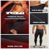 TSLA Men's Thermal Compression Pants, Athletic Sports Leggings & Running Tights, Wintergear Base Layer Bottoms, Heatlock Black&Charcoal, X-Large view 4
