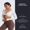 Aoxjox Flare Leggings for Women Metamorph Mid-Rise Hidden Scrunch Butt Lifting Wide Leg Yoga Pants 34" (Fudge Coffee, X-Small) view 2