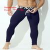 KAMUON Mens Removable Pouch Long Johns Thermal Underwear Pants Bottom Leggings (US, Alpha, Medium, Regular, Regular, Navy Blue) view 3