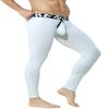 KAMUON Mens Removable Pouch Long Johns Thermal Underwear Pants Bottom Leggings (US, Alpha, Large, Regular, Regular, White) view 1