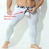 KAMUON Mens Removable Pouch Long Johns Thermal Underwear Pants Bottom Leggings (US, Alpha, Large, Regular, Regular, White) view 2