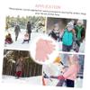 ROMISBABA 1 Pair Boys and Girls Children Winter Plush Gloves Warm Merino Wool Mittens Waterproof Boys Girls view 4