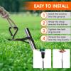 12 Pack Trampoline Stakes Ground Anchors Screw in Tent Stakes Heavy Duty for High Winds, Trampoline Anchors with Straps, Canopies, Carports, Sheds, Swing Sets,Mobile Home 14in Ground Anchors view 3