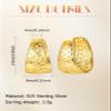 18K Gold Plated Chunky Hoop Earrings For Women Hollow Filigree Earring Lightweight Basket Simple Thick Round Ball view 3