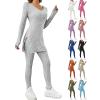 2 Piece Lounge Set Women Cozy Long Sleeve Tops and Pants Loungewear Sets Comfy Soft Matching Sets Sweatset Sweat Suits Athleisure Sets Women Two Piece Sets for Women Pants Sets Women 2 Piece Outfits view 1