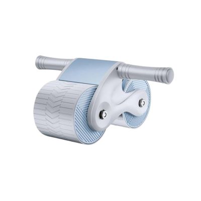 Abdominales Diet Abdominal Muscles Fitness Wheel Ab Slide Training Automatic Rebound Abdominal Wheel Roller Rueda Para(GRAY)
