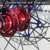 USYUHAIJUN 36pcs Fit for Bicycle Spokes & Nipples Stainless Steel Electric Bike 13G 13K Diameter 2.2mm Length 100-300mm J Bend Cycle Black(225 mm) view 4