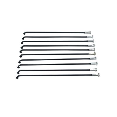USYUHAIJUN Fit for Bicycle 13G Diameter 2.3mm Length 102-256mm Spokes #45 Steel + Nipples 10 Pcs/lot(152mm 10PCS)