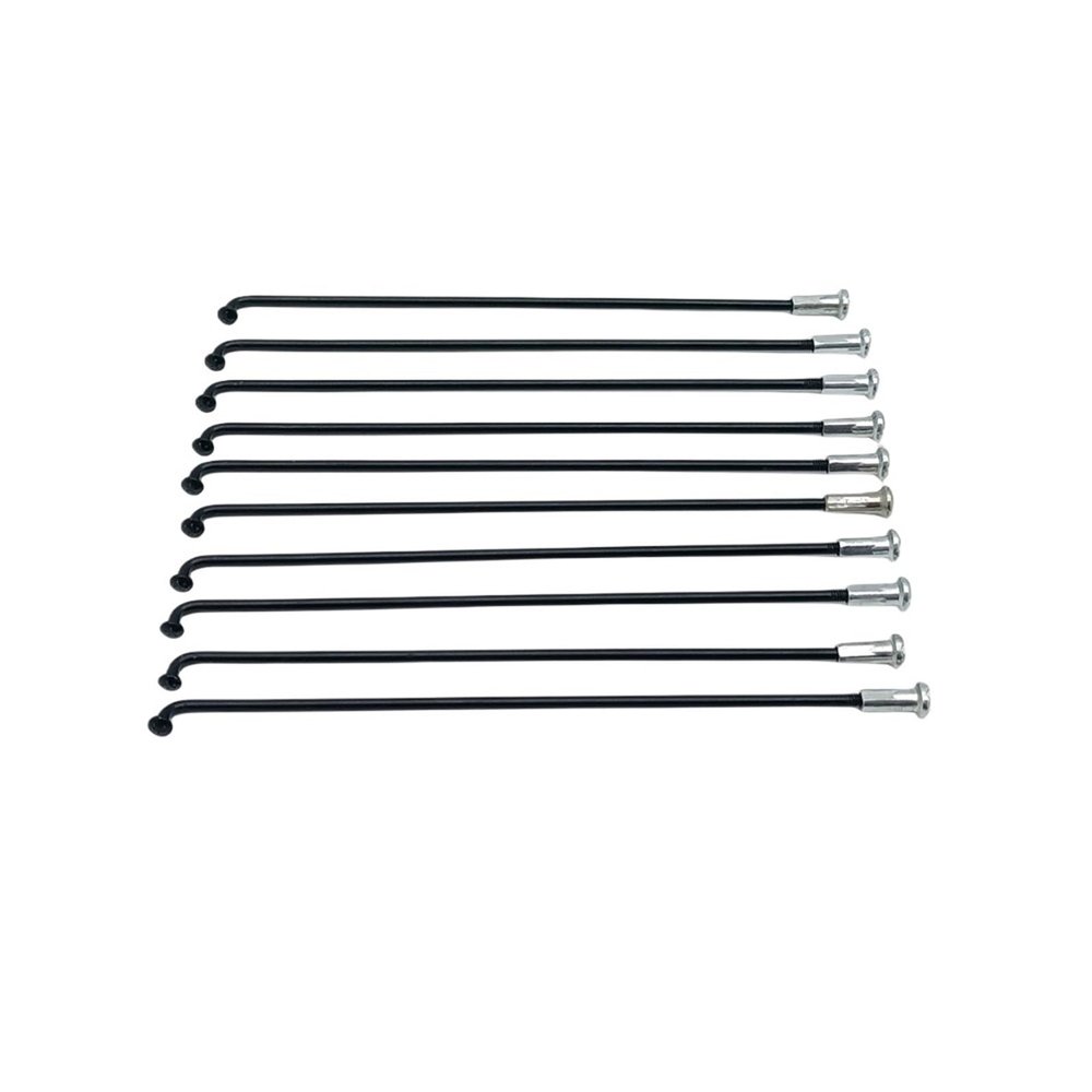 USYUHAIJUN Fit for Bicycle 13G Diameter 2.3mm Length 102-256mm Spokes #45 Steel + Nipples 10 Pcs/lot(152mm 10PCS)