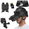 BGHJIKGFS Military Grade NightVision Goggles for Adults 8 X Digital Zoom Head Mounted Tactical NVG Goggles with A 32GB Memory Card(with Helmet) view 1