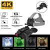 BGHJIKGFS Military Grade NightVision Goggles for Adults 8 X Digital Zoom Head Mounted Tactical NVG Goggles with A 32GB Memory Card(with Helmet) view 2