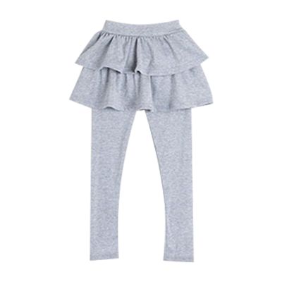 Girl Skirt Solid Color Pants Toddler Girls Leggings Warm Pants School niform Pants Stretchy Soft (GY1, 18-24 Months)