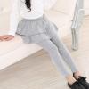 Girl Skirt Solid Color Pants Toddler Girls Leggings Warm Pants School niform Pants Stretchy Soft (GY1, 18-24 Months) view 2