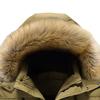 Men's Sherpa Lined Warm Windproof Parka Casual Padded Winter Hooded Jacket Skinny Quilted Outwear With Fur Hood (Khaki,7X-Large) view 3
