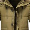 Men's Sherpa Lined Warm Windproof Parka Casual Padded Winter Hooded Jacket Skinny Quilted Outwear With Fur Hood (Khaki,7X-Large) view 4