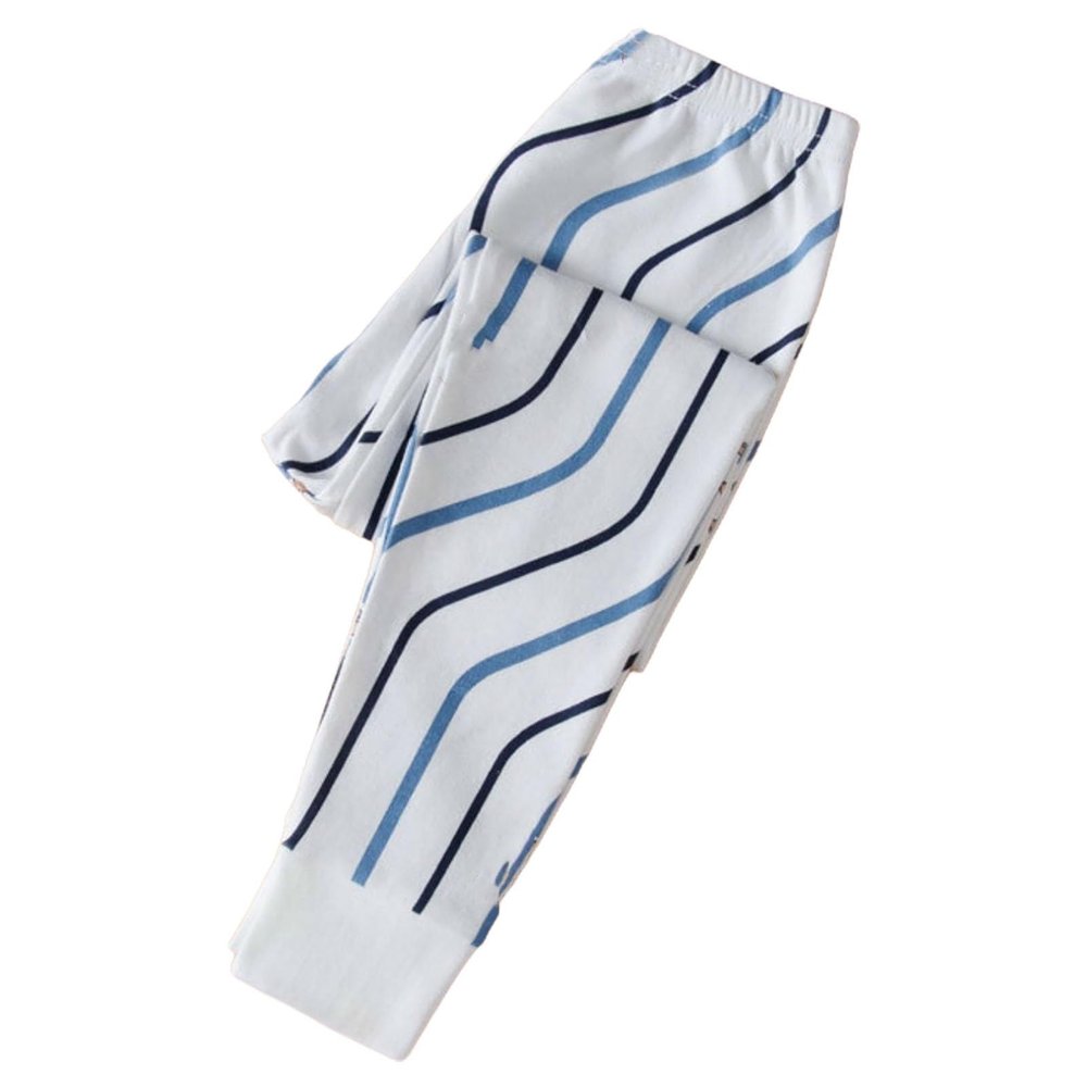210 Years Toddler Cute artoon Elastic Waist ajama Pants Baby Boys Girls Soft Long ajama (Light Blue, 3-4 Years)