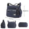 Crossbody Shoulder Bag, Men's Messenger Bag, Small Sling Pack, Waterproof, Work (Black) view 4