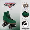 Sure-Grip Boardwalk Unisex Outdoor Roller Skates with Retro Leather Boots and 82A Wheels (Evergreen, Mens 9 / Womens 10) view 3
