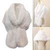 Elegant Evening Capes Warm Cloak Luxurious Party Shawl Women's Fashion Accessory for Winter Bridal Weddings and Event view 2