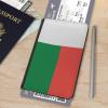Madagascar Madagascan Flag Passport Holder for Travel, Passport Cover Wallet for Women Men, PU Leather Passport Book Card Holder Case with Pen,Travel Gifts view 4