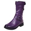 Women's Over The Knee Thigh Low Chunky Heel Boots Round Toe Side Zip Long Boots Platform Stretch Booties view 1