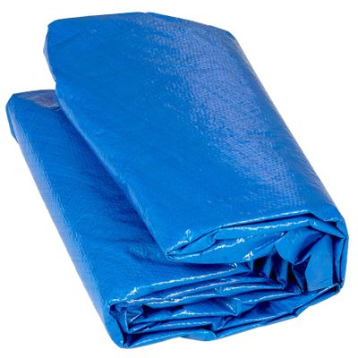 Machrus Upper Bounce Trampoline Cover 6FT for Weather Protection- Round Trampoline Tent Cover for Winter- Easy to Install Trampoline Sun Shade Cover- UV Resistant, Snow, Rain & Dust Proof - Blue