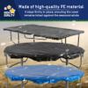 Machrus Upper Bounce Trampoline Cover 6FT for Weather Protection- Round Trampoline Tent Cover for Winter- Easy to Install Trampoline Sun Shade Cover- UV Resistant, Snow, Rain & Dust Proof - Blue view 3