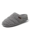 Dearfoams Men's Asher Clog, Grey Knit, L view 1