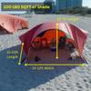 Beach Bubble Sport Edition, The Ultimate Private Wind Supported Beach Cabana, +50 UPF, 4 Person Capacity view 4