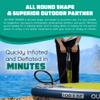 OutdoorCrusier Ultra-Portable Inflatable Stand-Up Paddle Board, Lightweight & Stable with Non-Slip Design, Complete SUP Accessories, Durable Drop-Stitch Material- Coral White/Blue view 4