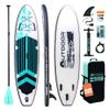 OutdoorCrusier Ultra-Portable Inflatable Stand-Up Paddle Board, Lightweight & Stable with Non-Slip Design, Complete SUP Accessories, Durable Drop-Stitch Material- Caribbean Sea Blue view 1