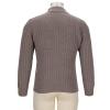 Mens Warm Turtleneck Sweater Slim Fit Cable Knitted Casual Pullover Ribbed Long Sleeve Sweaters Thermal Undershirts Coffee view 2