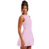 ANKOMINA Women's Elegant Mini Dress Sleeveless Mock Neck Tank Short Dress Bodycon Casual Work Office A Line Dresses view 2