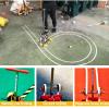 JKSVTF Badminton Court Straight Line Marking Machine, Hand Push Floor Marking Tool, Easy to Use, with Marking Tape Roller, Parking Space/Floor Road Marking, No Need to Bend Down (80 Cm) view 2