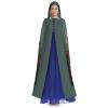 PYJWYFMY Flowers And Butterfly Print Unisex Adults Hooded Cloak Velvet Cape For Halloween Robe Christmas Cloak Cosplay Costumes view 2