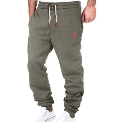 Cargo Sweatpants for Men Trendy Baggy Heavyweight Fleece Elastic Waist Workout Jogger Athletic Trousers Hiking Pants