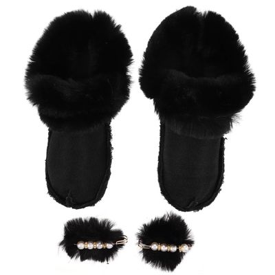 Hoement 1pair Faux Fur Winter Shoe Liners Removable Plush Insoles for Snow Boots Cozy Warm Footwear Inserts Pompoms for Indoor and Outdoor Use