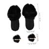 Hoement 1pair Faux Fur Winter Shoe Liners Removable Plush Insoles for Snow Boots Cozy Warm Footwear Inserts Pompoms for Indoor and Outdoor Use view 2