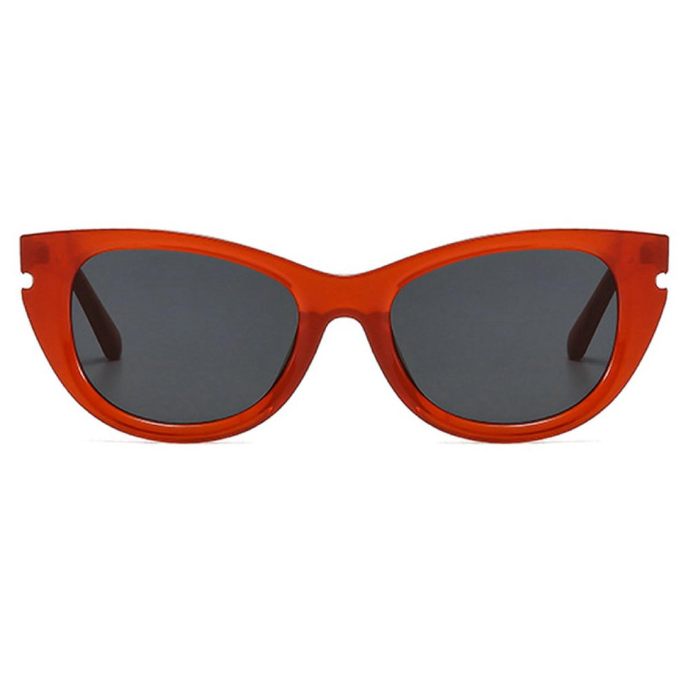 Y2K Cat Eye Sunglasses Women 2025 Luxury Designer Vintage Irregular Oval Sun Glasses For Ladies black yellow Eyewear (C2)