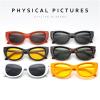 Y2K Cat Eye Sunglasses Women 2025 Luxury Designer Vintage Irregular Oval Sun Glasses For Ladies black yellow Eyewear (C2) view 4