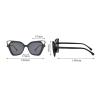 helena Fashion Cat Eye Sunglasses Women 2025 Luxury Design Vintage Square Punk Sun Glasses For Ladies Shades Eyewear (C4) view 4